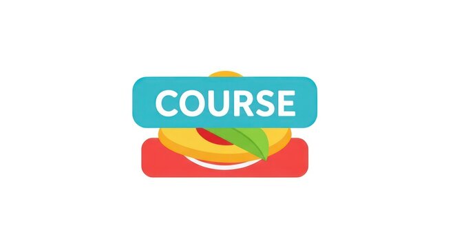 Online Course Education Learning Logo.