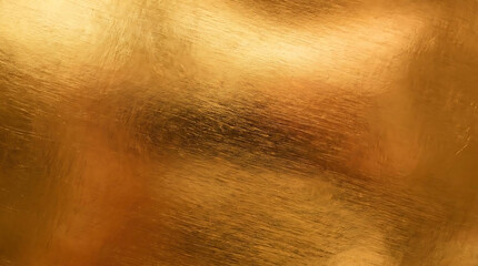 Fototapeta premium Shiny golden metallic surface with abstract reflective texture and subtle scratches