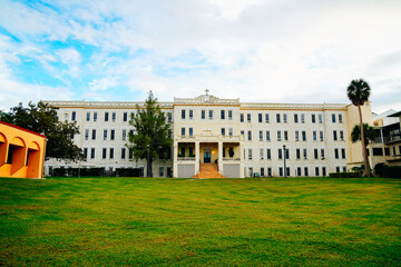 Fototapeta premium St. Leo, Florida, USA - 10 04 2025: Saint Leo University, A Top Catholic University in Florida. 
