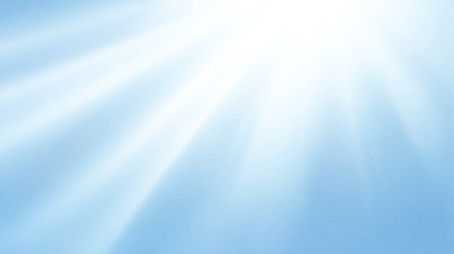 Transparent png blue light beams overlay with glowing sunlight flare effect and soft radiant atmospheric illumination for abstract design backgrounds glow sun spotlight beam ray