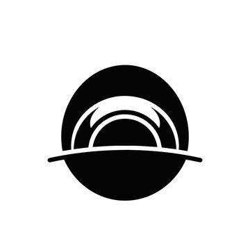 Abstract Circular Archway with Horizon Line
