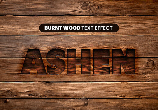 Burnt Wood Text Effect