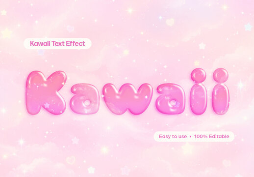 Kawaii Text Effect