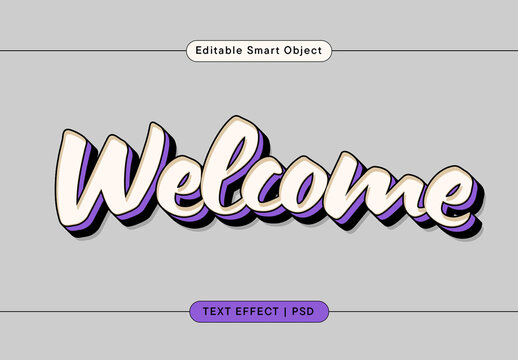 Welcome Text Effect