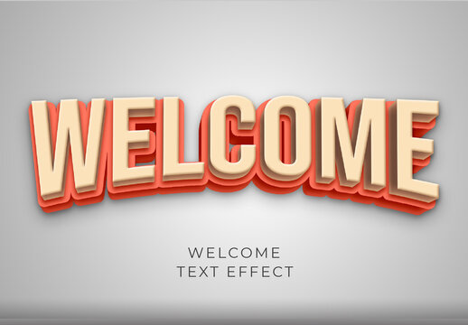 Welcome Text Effect