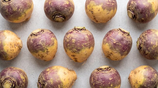 Fresh raw swede rutabaga vegetables pattern