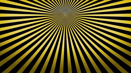 Obraz premium Abstract burst of golden sun rays radiating from a bright, energetic center on a dark background
