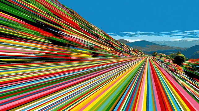 abstract background of colorful lines