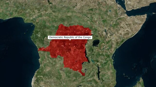 Democratic Republic of the Congo Map