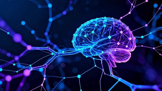Neural network brain connection