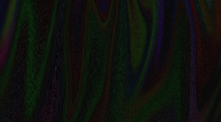 Obraz premium Abstract dark background with flowing liquid ink texture in green and purple colors