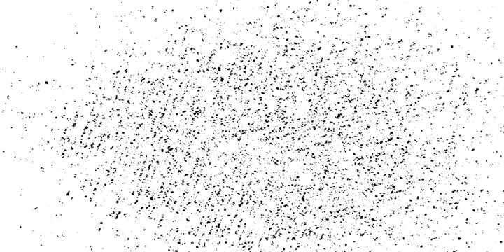 Abstract pattern of black particles scattered on white background, creating a textured and dynamic visual effect.