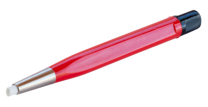 Tool with a retractable soft end for cleaning electrical contacts