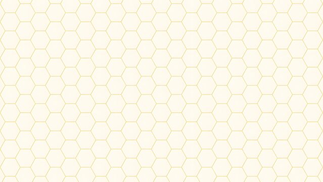 Seamless Golden Hexagon Honeycomb Pattern Background