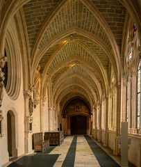 Obraz premium Interior of Burgos Cathedral, various elements.