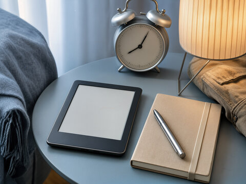 Carnet tablette &eacute;teinte et r&eacute;veil pour routine calme