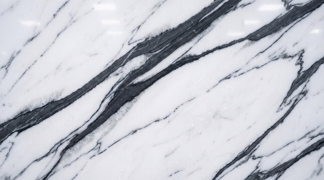 Statuario Bianco White Marble Bold Dramatic Charcoal Veining Polished Macro Luxury Background