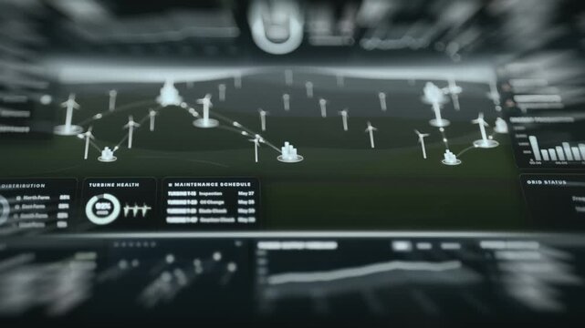 Digital dashboard for wind farm management