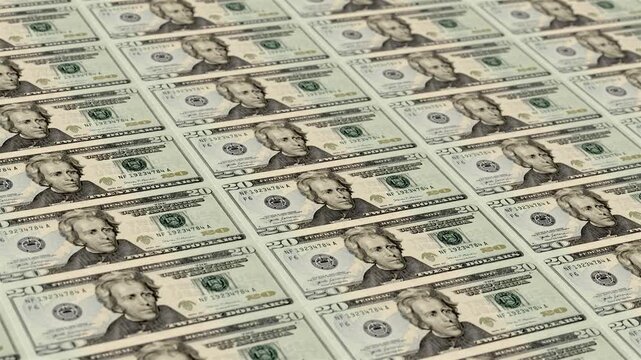 20 Money Printing Background Animation