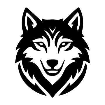 Wolf silhouette vector