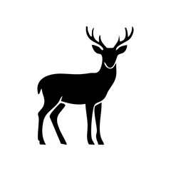 Obraz premium Vector silhouette of a deer