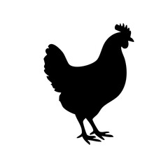 rooster silhouette vector © Menhikki