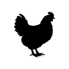 rooster silhouette vector © Menhikki