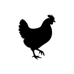 rooster silhouette vector © Menhikki