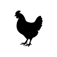 rooster silhouette vector © Menhikki