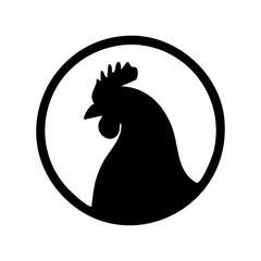 rooster silhouette vector © Menhikki