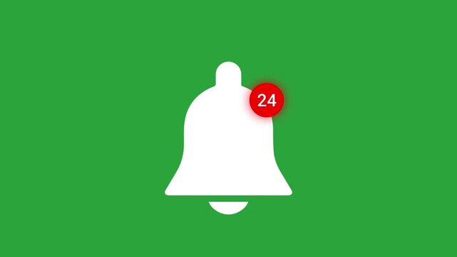 Notification Bell Icon Animation for User Interface
