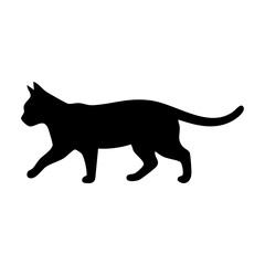cat vector silhouette © Menhikki
