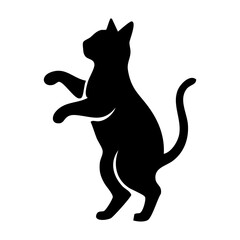 cat vector silhouette © Menhikki