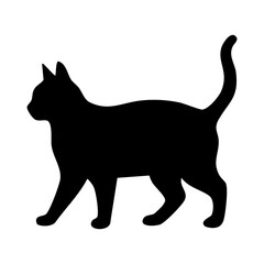cat vector silhouette © Menhikki