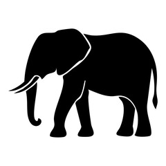 Fototapeta premium Elephant vector silhouette