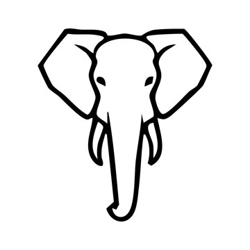 Elephant vector silhouette