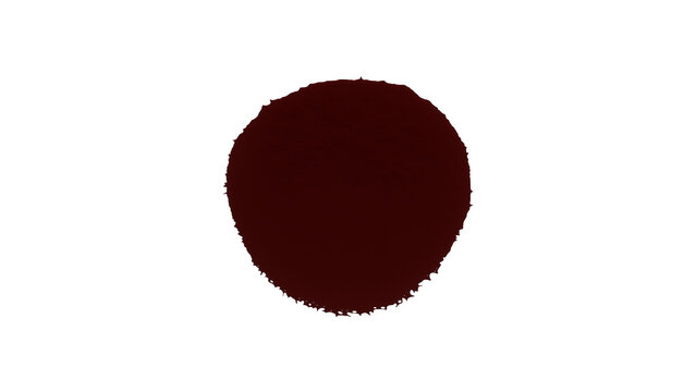 Red Circle on White Background