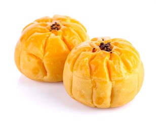 Obraz premium Two buns on white.