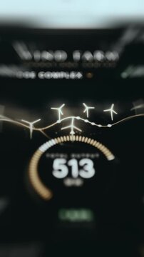 Dashboard indicating a current power generation of 505 MW