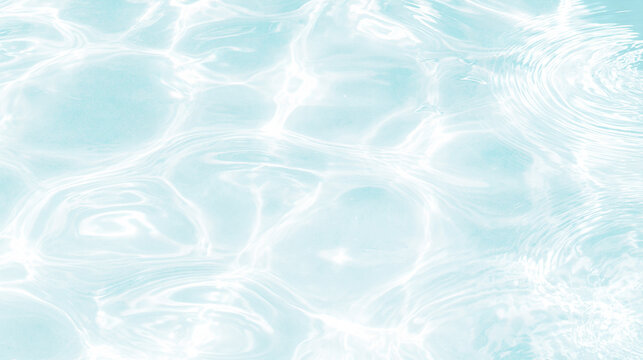 Transparent png overlay of blue water surface with natural ripple and wave texture clear ocean liquid background for design summer pool and refreshing abstract pattern sea motion cool rain nature