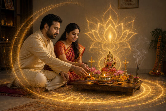 Lakshmi home puja light