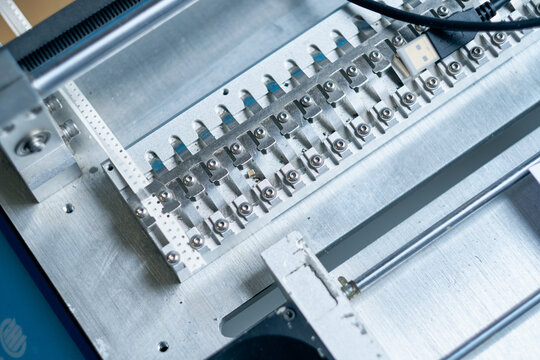 Precision electronic assembly fixture and PCB manufacturing jig for industrial electronics production. Computer and technology parts.