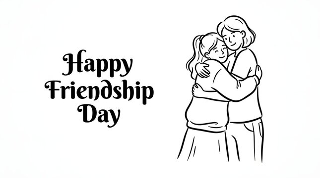 Happy friendship day celebrating the joy of togetherness and lifelong bonds