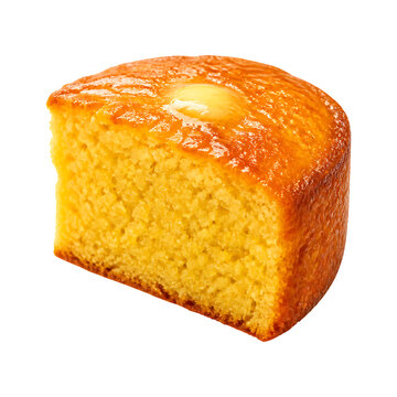 3D icon of Thanksgiving cornbread isolated on white background