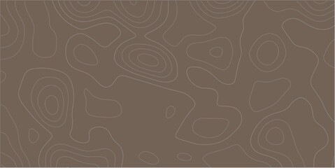 Abstract topographic map contour lines pattern in taupe with topographic abstract geography elevation cartography background navigation topography © Samim islam