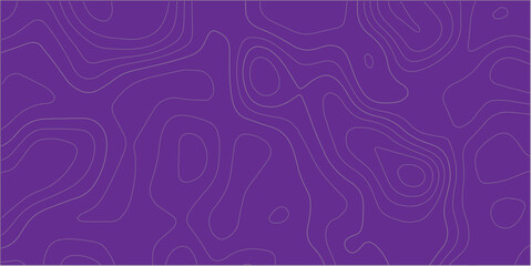 Abstract topographic map contour lines pattern on purple background with topographic abstract background elevation geography cartography illustration © Samim islam