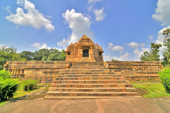 The Devi Jagadambika temple  11th century temple of Surya (sun god) in the Khajuraho town of Madhya Pradesh, India.