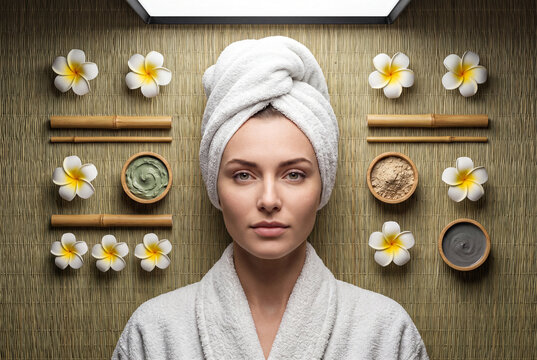 Luxury Spa Beauty Treatment with Natural Wellness Products