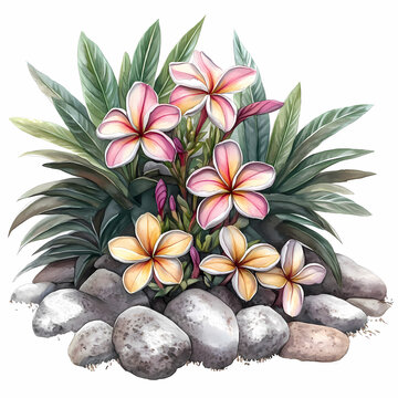 Tropical Paradise Frangipani Bouquet