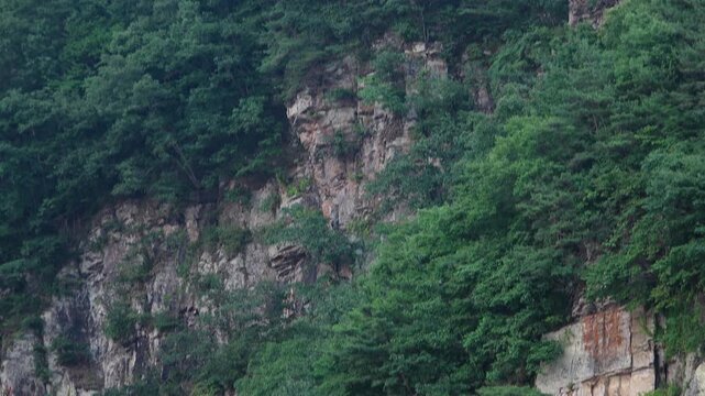 Korea Hwasun Muryeom Jeokbyeok cliff mountain river water stream reflection rock nature landscape 대한민국 한국 화순 물염적벽 기암괴석 절벽 산 강물 흐르는천 자연 푸른 숲 계곡 풍경 반영 수면 여행 명소